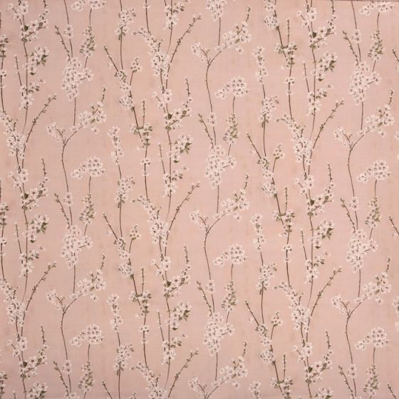 Almond Blossom Curtain Fabric in Posy