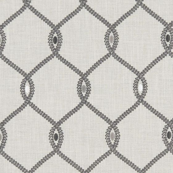 Opus Curtain Fabric in Ivory