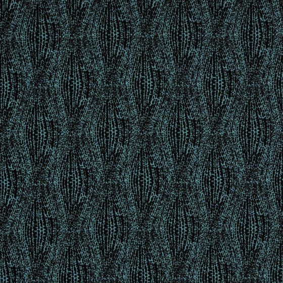 Babylon Curtain Fabric in Sapphire