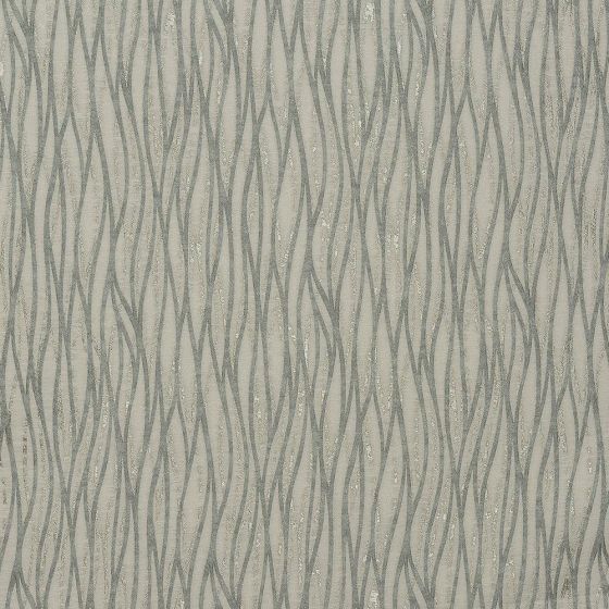 Linear Curtain Fabric in Duckegg