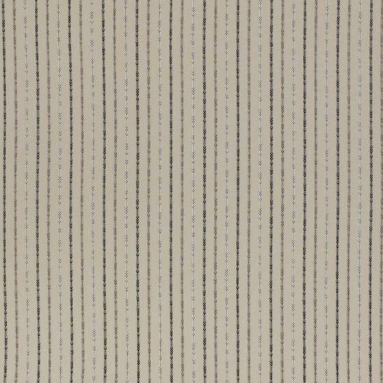 Maya Stripe Curtain Fabric in Charcoal