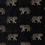 Tiger in Noir by Fryetts Fabrics