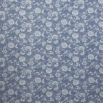 Bird Garden Print in Denim by iLiv Fabrics