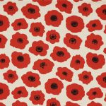 Vallmo in Poppy by iLiv Fabrics