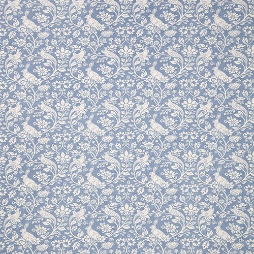 Heathland Curtain Fabric in Indigo