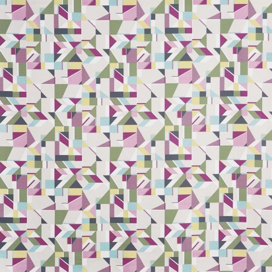 Rae Curtain Fabric in Nougat