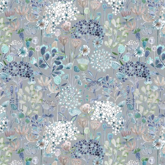 Ailsa Curtain Fabric in Cornflower