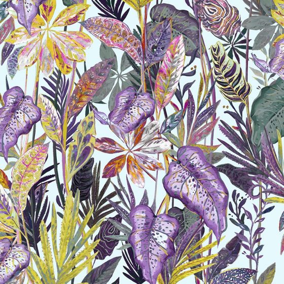 Kew Curtain Fabric in Tropical