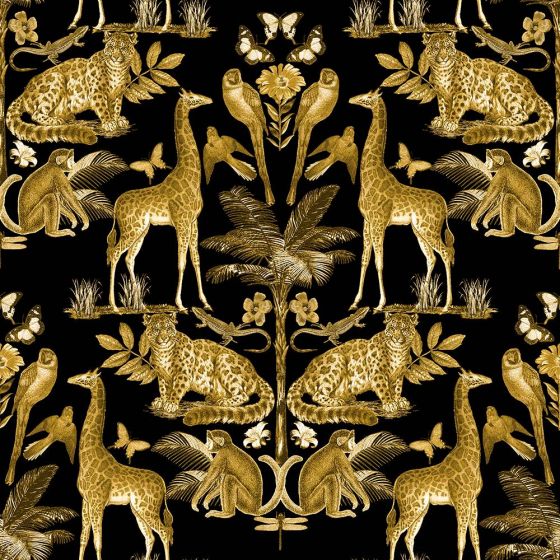 Whipsnade Curtain Fabric in Gold