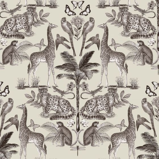 Whipsnade Curtain Fabric in Sepia