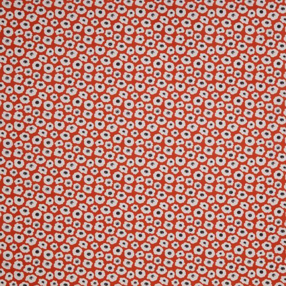 Astasia Curtain Fabric in Poppy