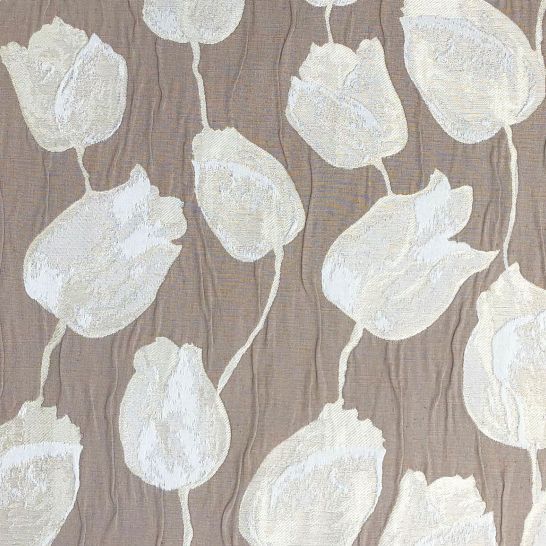 Chelsea Curtain Fabric in Cream