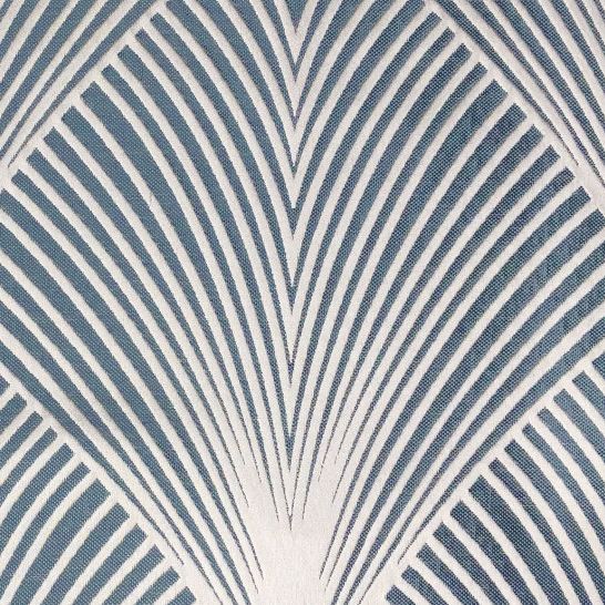 Delano Curtain Fabric in Power Blue