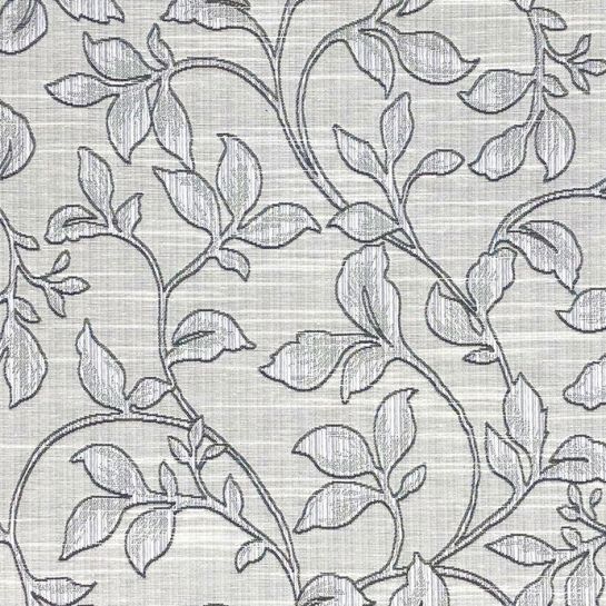 Hartley Curtain Fabric in Blanc