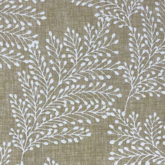 Kensington Curtain Fabric in Biscuit