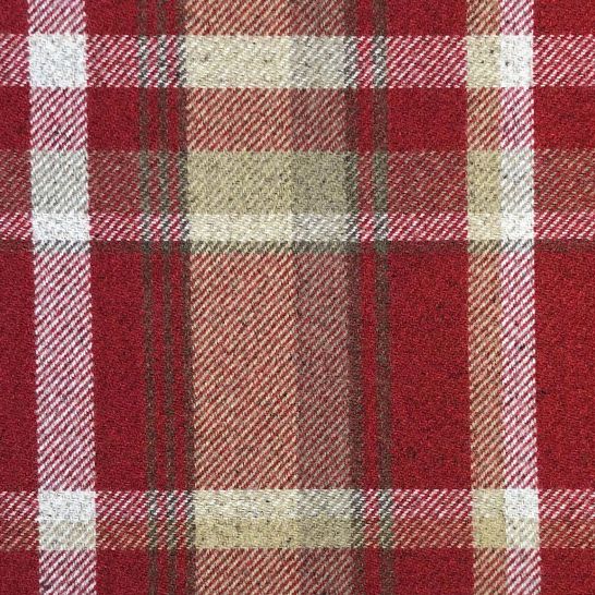 Red and shop grey curtain fabric