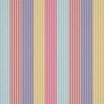 Funfair Stripe in Grape Cherry Pineapple Blossom by Harlequin Fabrics