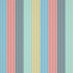 Funfair Stripe in Ink Aqua Kiwi Marine Poppy by Harlequin Fabrics