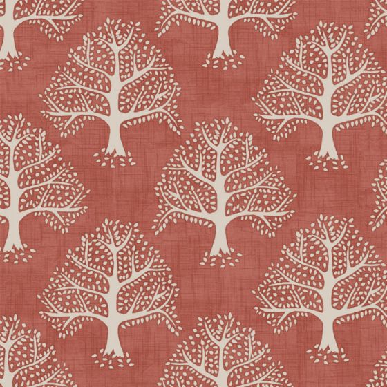 Great Oak Curtain Fabric in Gingersnap