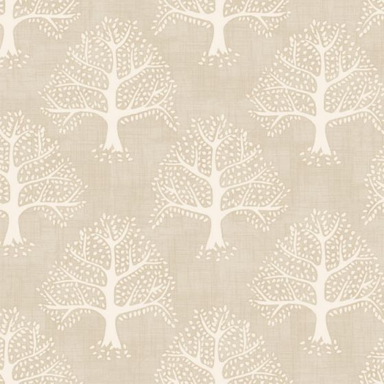 Great Oak Curtain Fabric in Nougat