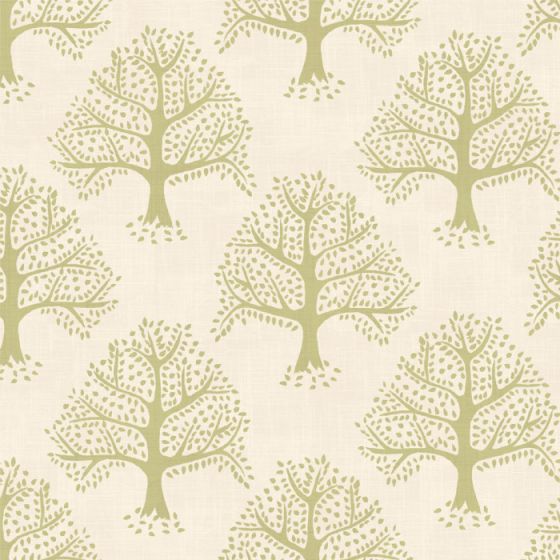 Great Oak Curtain Fabric in Pear