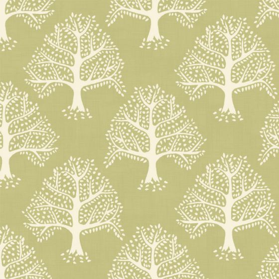 Great Oak Curtain Fabric in Pistachio