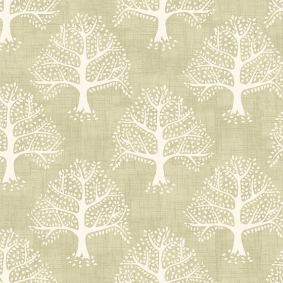 Great Oak Curtain Fabric in Willow