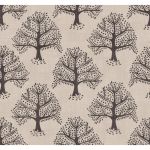 Great Oak in Coal by iLiv Fabrics