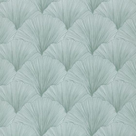 Maidenhair Curtain Fabric in Spa