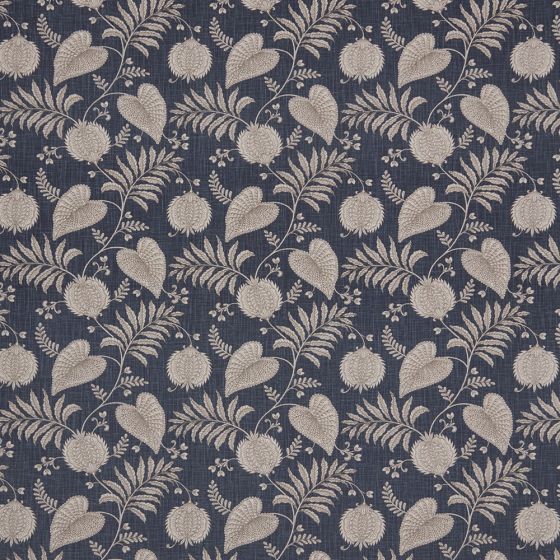 Senja Curtain Fabric in Sapphire