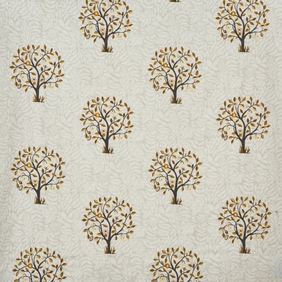 Aesop Curtain Fabric in Russett