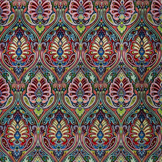 Antigua Curtain Fabric in Carnival