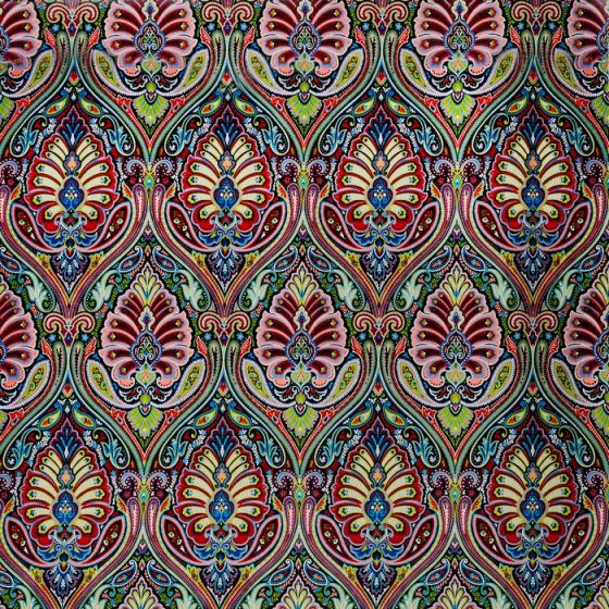 Antigua Curtain Fabric in Carnival