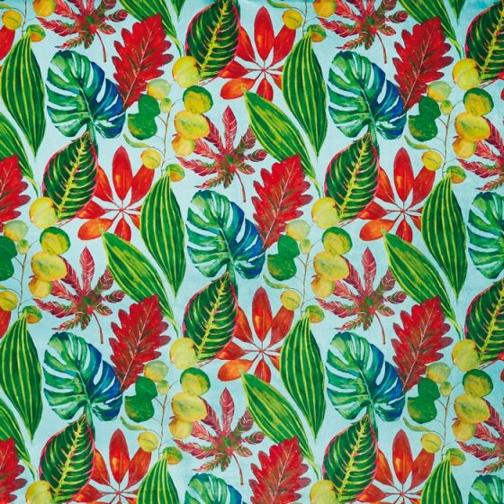 Bahamas Curtain Fabric in Watermelon