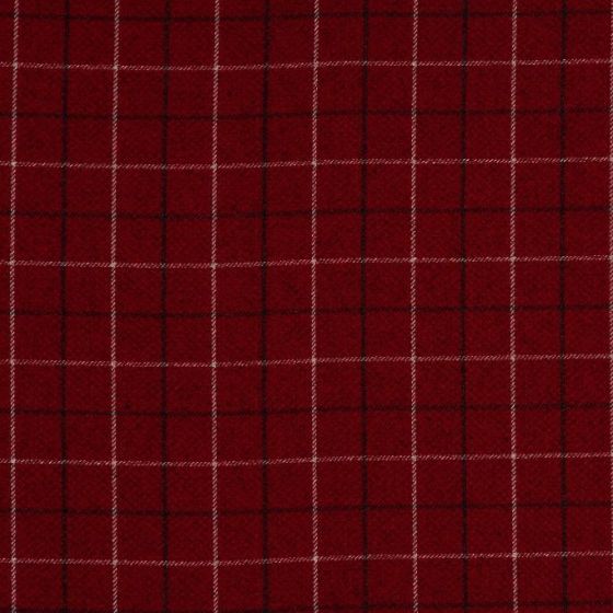 Bamburgh Curtain Fabric in Red