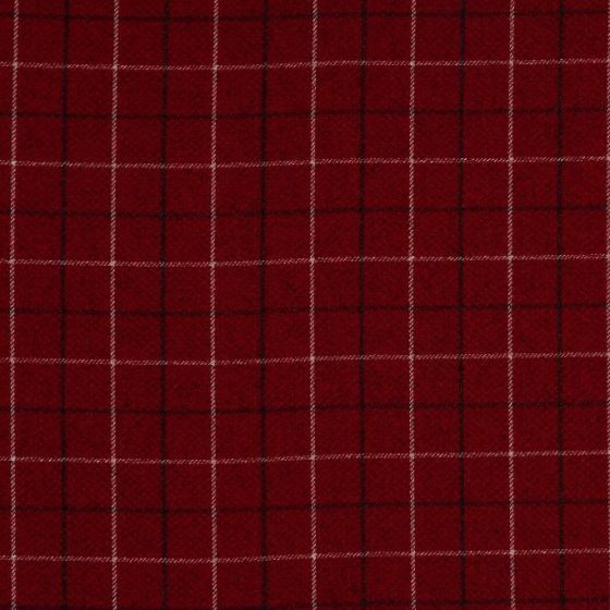 Bamburgh Curtain Fabric in Red