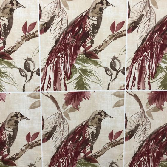 Birdsong Panel Berry Stock