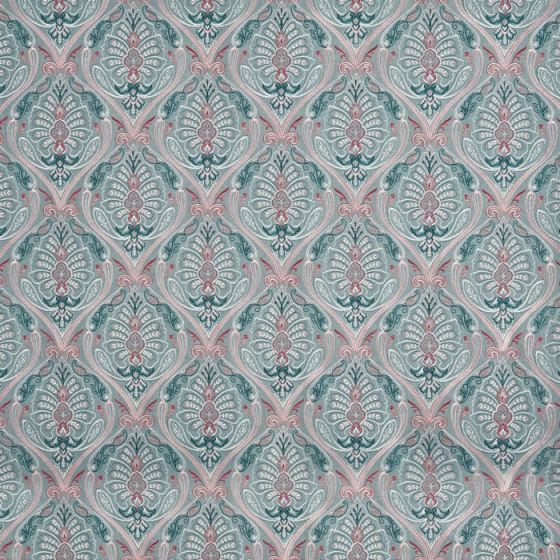 St Kitts Curtain Fabric in Watermelon