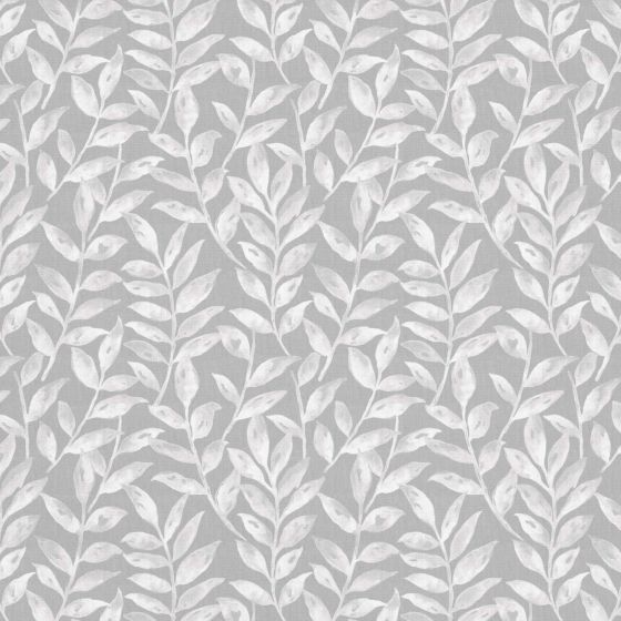 Olivia Curtain Fabric in Dove Grey