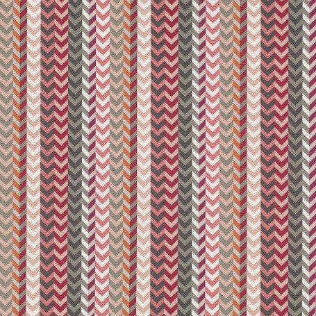Habanera Curtain Fabric in Chilli