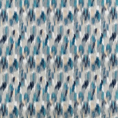 Nakino Curtain Fabric in Moroccan Blue
