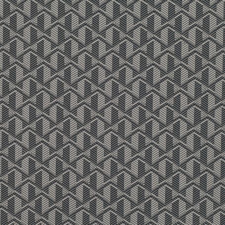 Perez Curtain Fabric in Carbon