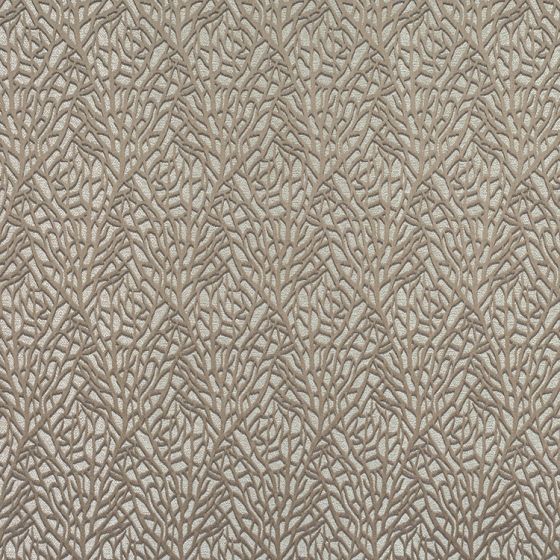 Reef Curtain Fabric in Fossil