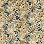 Matupi in Amber Light Black Earth by Harlequin Fabrics