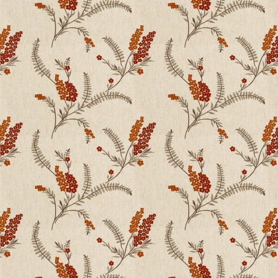 Arabella Curtain Fabric in Spice