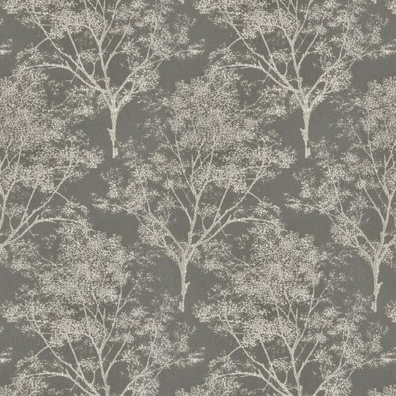 Charnwood Curtain Fabric in Charcoal