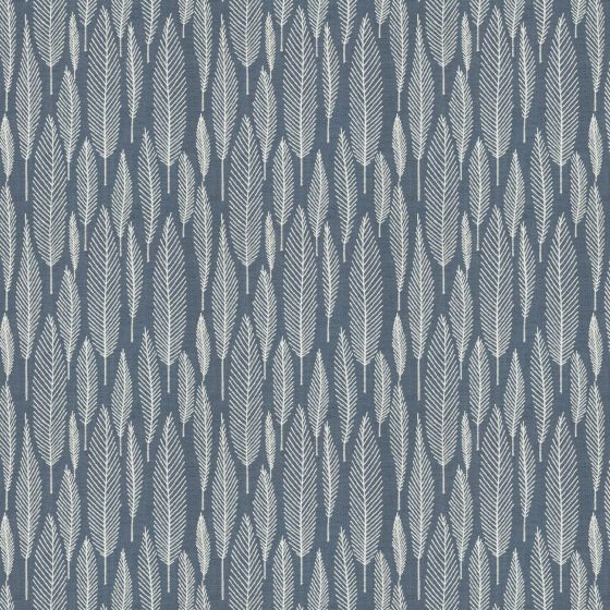 Erika Curtain Fabric in Denim