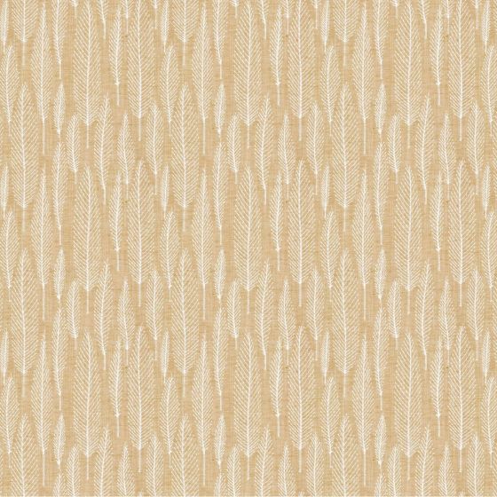 Erika Curtain Fabric in Ochre