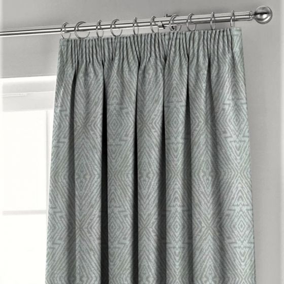 Harris Curtains in Silver by Richard Barrie | Curtain Fabric Store