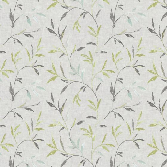 Norella Curtain Fabric in Green